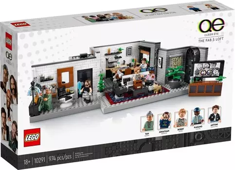LEGO Icons, блоки, набор Queer Eye 10291