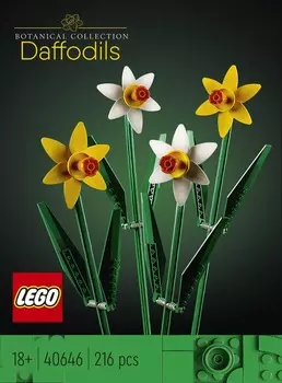 LEGO Icons, Ботанические блоки, Нарциссы, 40646
