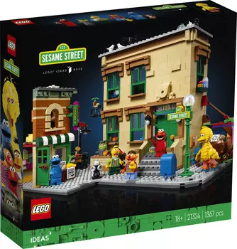 LEGO Ideas, 123 кубика «Улицы Сезам», 21324