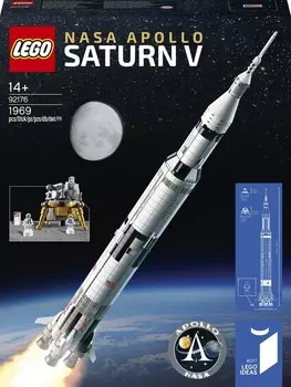 LEGO Ideas, блоки, ракета NASA Apollo Saturn V, 92176
