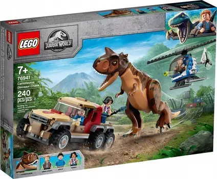 LEGO Jurassic World, блоки, кубики, Carnotaurus Chase, 76941