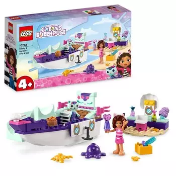 LEGO Кошачий домик Габи, Корабль и спа Габи и русалок, 10786