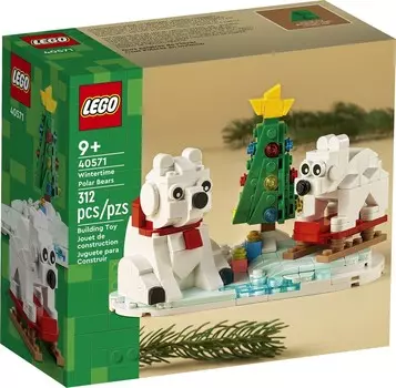 LEGO, кубики, Зимние белые медведи, 40571