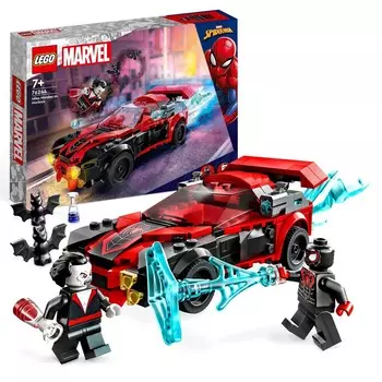LEGO Marvel, блоки, Человек-Паук, Майлз Моралес против Морбиуса, 76244