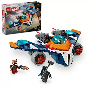 LEGO Marvel, блоки, Rocket's Warbird vs. Ронан, 76278