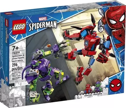 LEGO Marvel, блоки, Супергерои, Дуэль Человека-Паука и Гоблина, 76219
