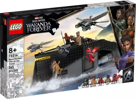 LEGO Marvel, кубики, Мстители, Черная Пантера: Подводная война 76214