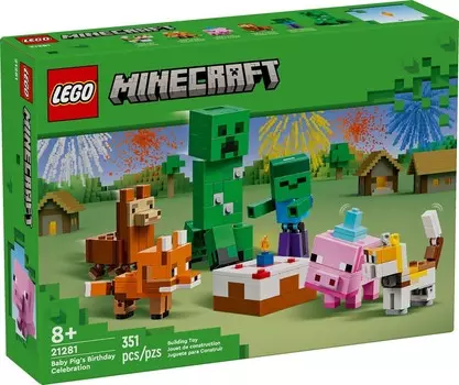 Lego Minecraft 21281 День Рождения Пигета