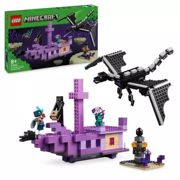 LEGO Minecraft, блоки, Дракон Края и Корабль Края, 21264