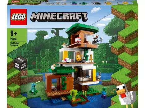 LEGO Minecraft, блоки, Современный дом на дереве, 21174