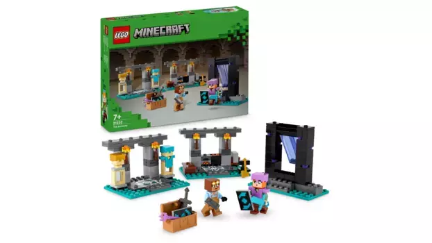 Lego Minecraft Оружейная, набор с игрушечным оружием и фигуркой