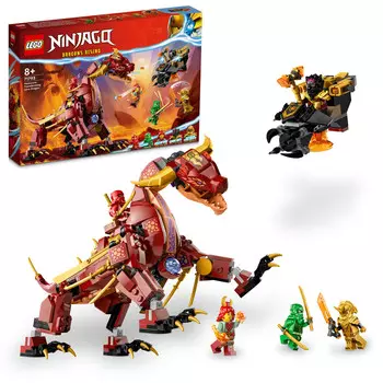 LEGO Ninjago, блоки, Лавовый дракон, превращающийся в волну огня, 71793