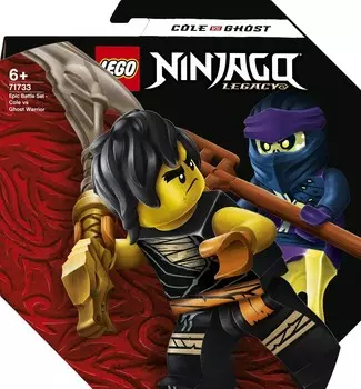 LEGO Ninjago, блоки, набор Epic Battle — Коул против Воина — Призрак, 71733