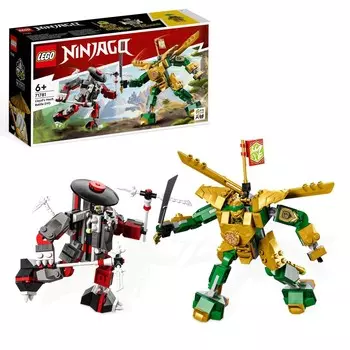 LEGO Ninjago, блоки, столкновение Ллойда с роботом EVO, 71781