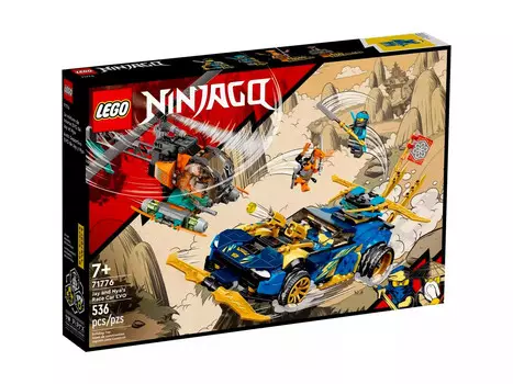 LEGO Ninjago, кубики, Evo Racer Джея и Нии, 71776