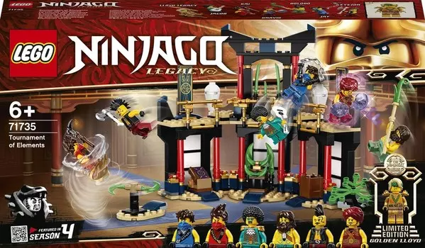 LEGO Ninjago, кубики Турнира стихий, 71735