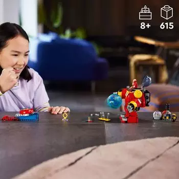 LEGO Sonic the Hedgehog Игрушка-робот Sonic vs. Dr. Eggman's Death Egg для геймеров 76993 (615 деталей) LEGO