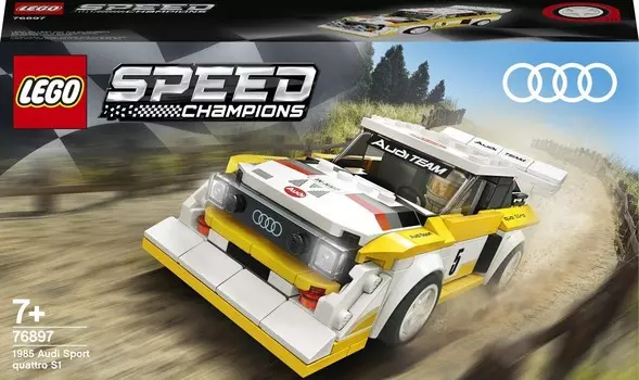 LEGO Speed Champions, блоки Audi Sport quattro S1 1985 года, 76897