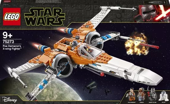 LEGO Star Wars, кубики «Истребитель X-Wing По Дэмерона», 75273