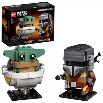 LEGO Star Wars, кубики мандалорца и ребенка, 75317