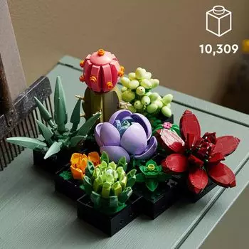 LEGO Succulents 10309 Набор для сборки растительного декора (771 деталь) LEGO