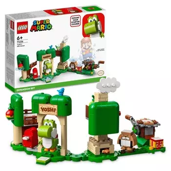 LEGO Super Mario, кубики, Подарочный домик Йоши — набор расширения, 71406