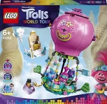 LEGO Trolls World Tour, кубики Poppy's Balloon Adventure, 41252