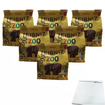 Leibniz Cocoa Zoo Safari Упаковка из 6 шт. (6 пакетов по 125 г) + блок usy