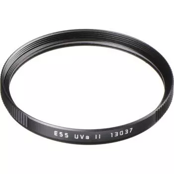 Leica E55 55mm UVa II Glass Filter, Black