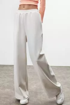 Leila Комфортные вязаные белые брюки GRIMELANGE, белый