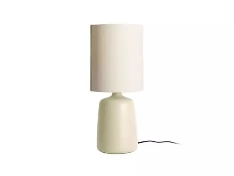 Leitmotiv - Настольная лампа Alma Straight Large - кремовый белый Present Time, коричневый