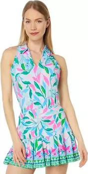 Лейклин Бюстгальтер-поло UPF 50+ Lilly Pulitzer, цвет Resort White