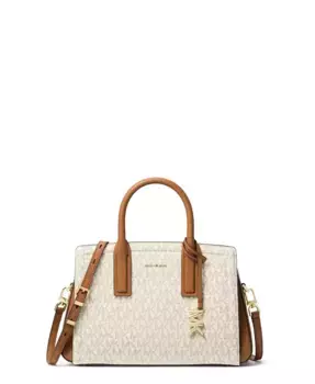 Лейла Маленькая Нагрудная Сумка-Сатчел Michael Kors, белый