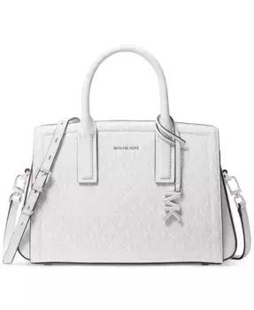 Лейла Маленькая Нагрудная Сумка-Сатчел Michael Kors, белый