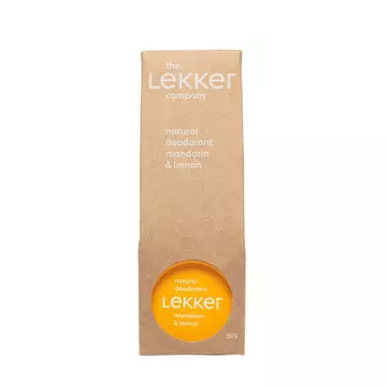 Lekker, Дезодорант Мандарин и лимон, 30г