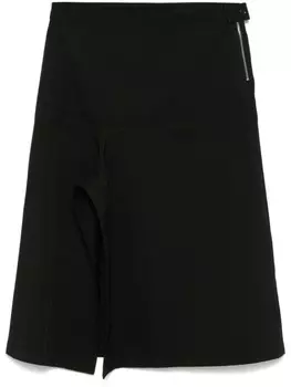 LEMAIRE асимметричная юбка миди, черный