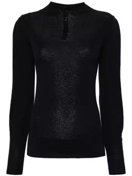 LEMAIRE бесшовный топ с высоким воротником, черный