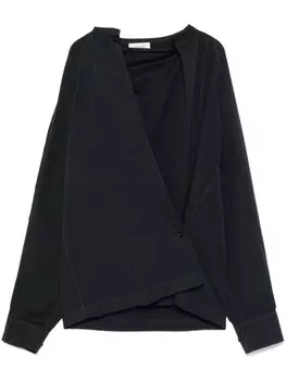 LEMAIRE блузка с драпировкой, черный