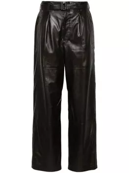 LEMAIRE брюки с поясом, коричневый