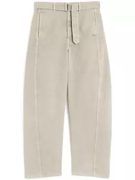 LEMAIRE брюки с поясом, нейтральный