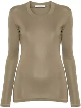 LEMAIRE футболка с круглым вырезом, зеленый