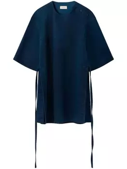 LEMAIRE футболка с разрезами, синий