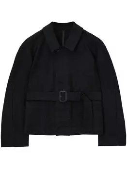 LEMAIRE куртка с карманами и поясом, черный