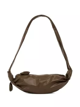 LEMAIRE маленькая сумка через плечо Soft Croissant, коричневый