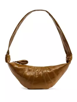 LEMAIRE маленькая сумка на плечо Croissant, коричневый