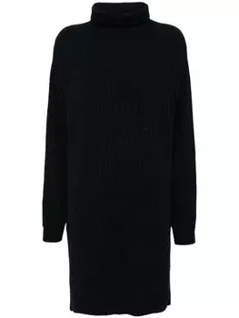 LEMAIRE макси-платье с высоким воротом, синий