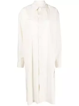 LEMAIRE платье-рубашка с длинными рукавами, нейтральный цвет