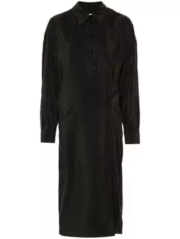 LEMAIRE платье с прямым воротником, черный