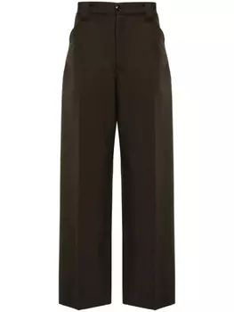 LEMAIRE прямые брюки, коричневый