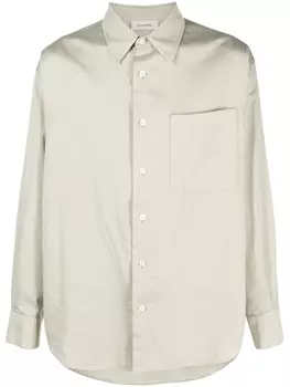 LEMAIRE рубашка с длинными рукавами, зеленый